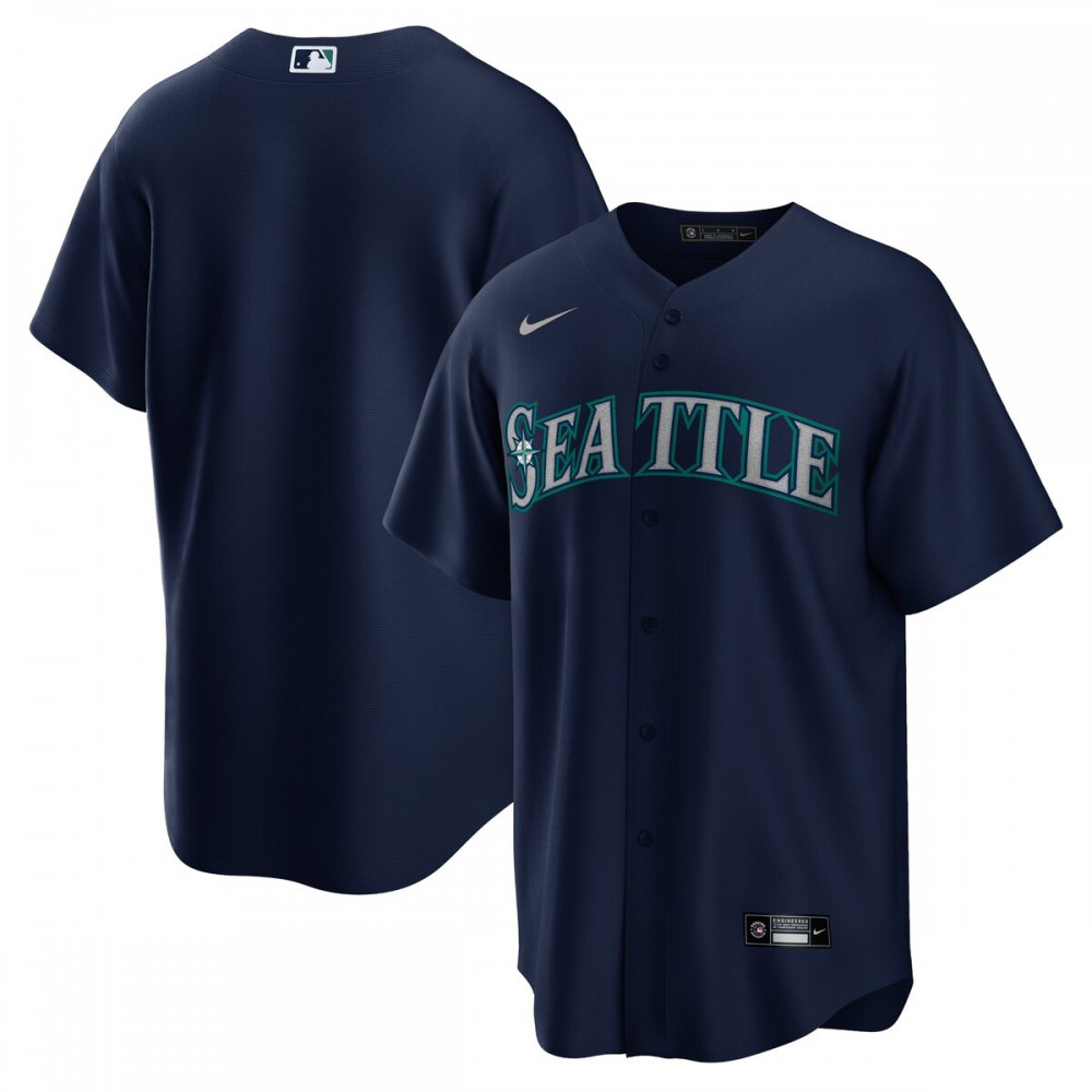 Seattle Mariners Alternate Replica Team Jersey - Navy-Pro Kit Vault | Brand New 26/27 Sports Jerseys